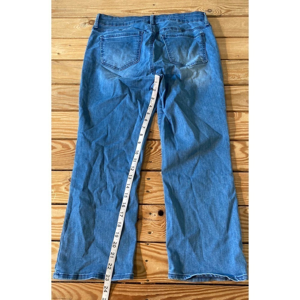 NEW NYDJ Crop Straight Leg Jeans Size 8 Women’s Blue - Picture 8 of 11